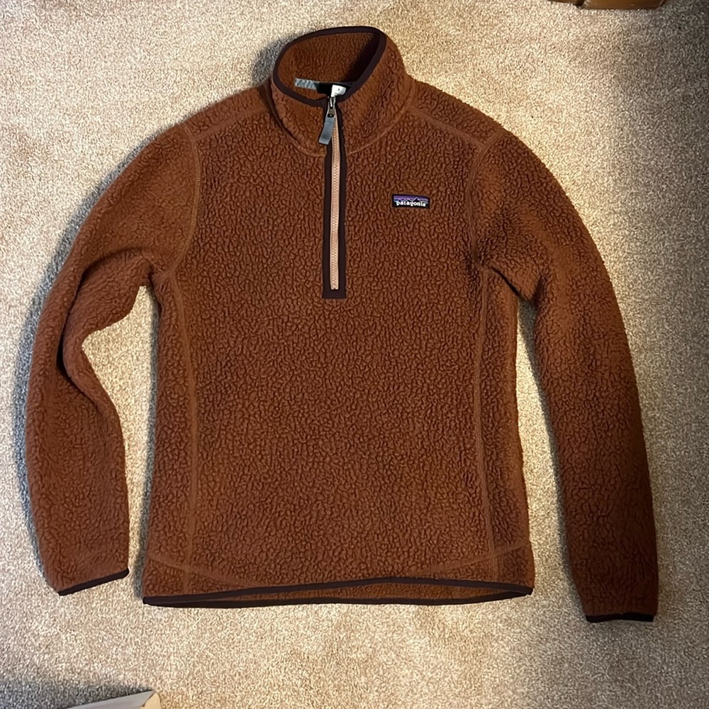 Patagonia Brown Retro Pile Pullover Sweater